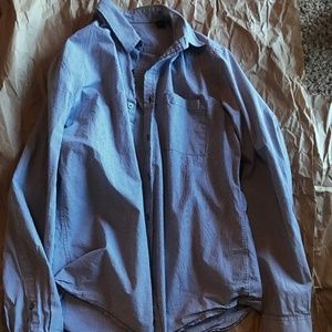 DKNY men's casual lattice shirts (Size:M)